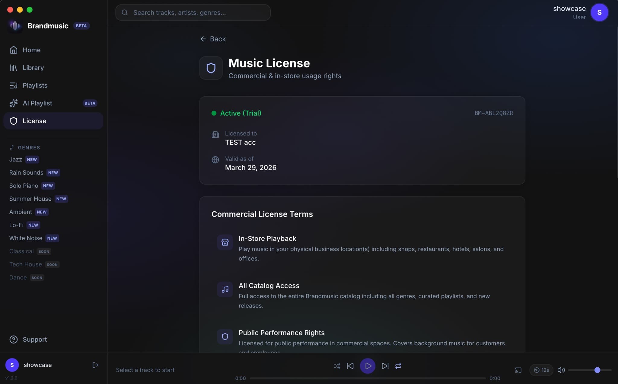 Brandmusic subscription overview